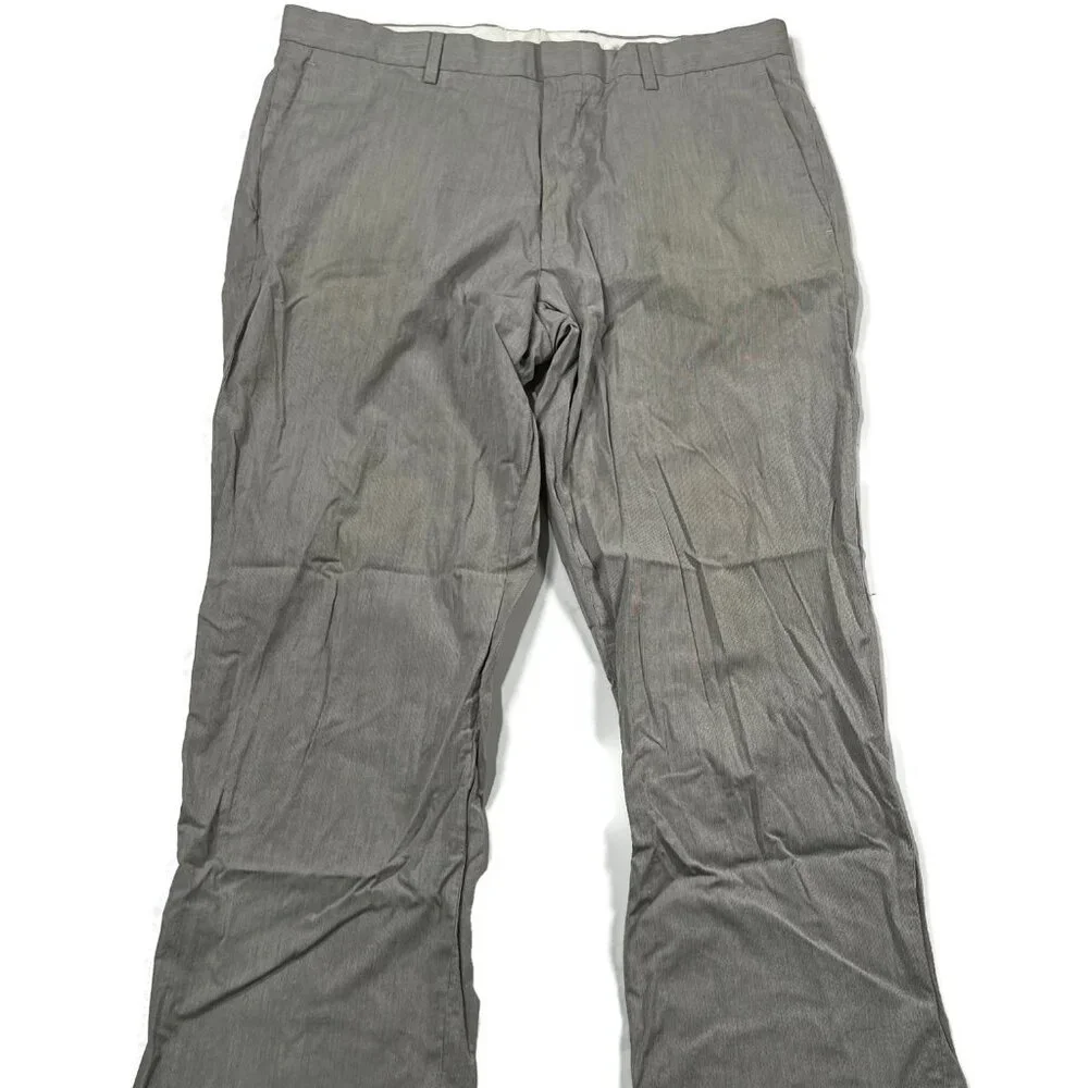 J‎ Crew Striped Chino Pants Mens 33 x 32 Straight Cotton Gray